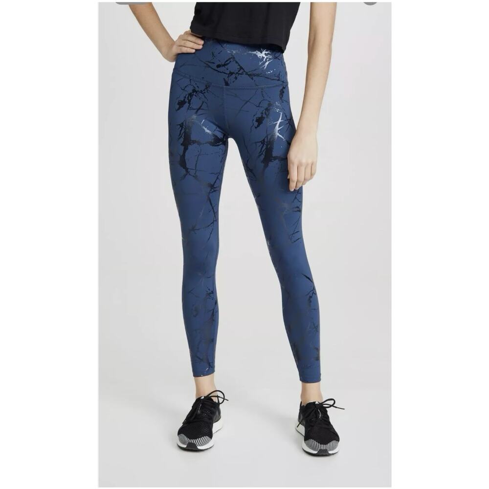 Beyond Yoga Lost Your Marbles High Waisted 7/8 Length Blue Leggings Size Small - Picture 6 of 13